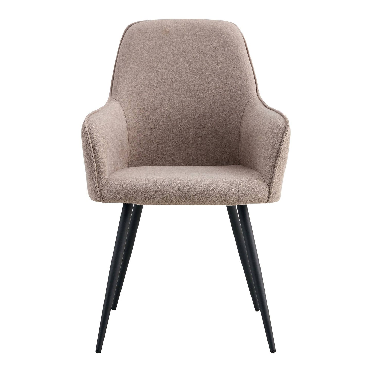 Scaun de dining, culoare gri piatra, picioare negre