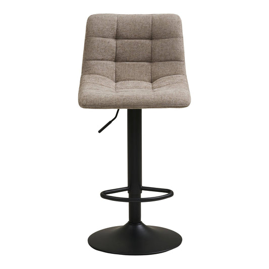 Scaun de bar, gri, cu picioare negre