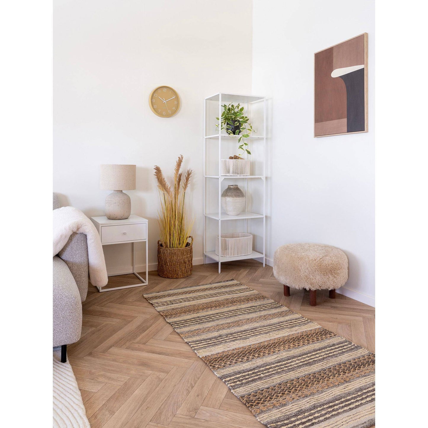 taburet maro deschis, in living