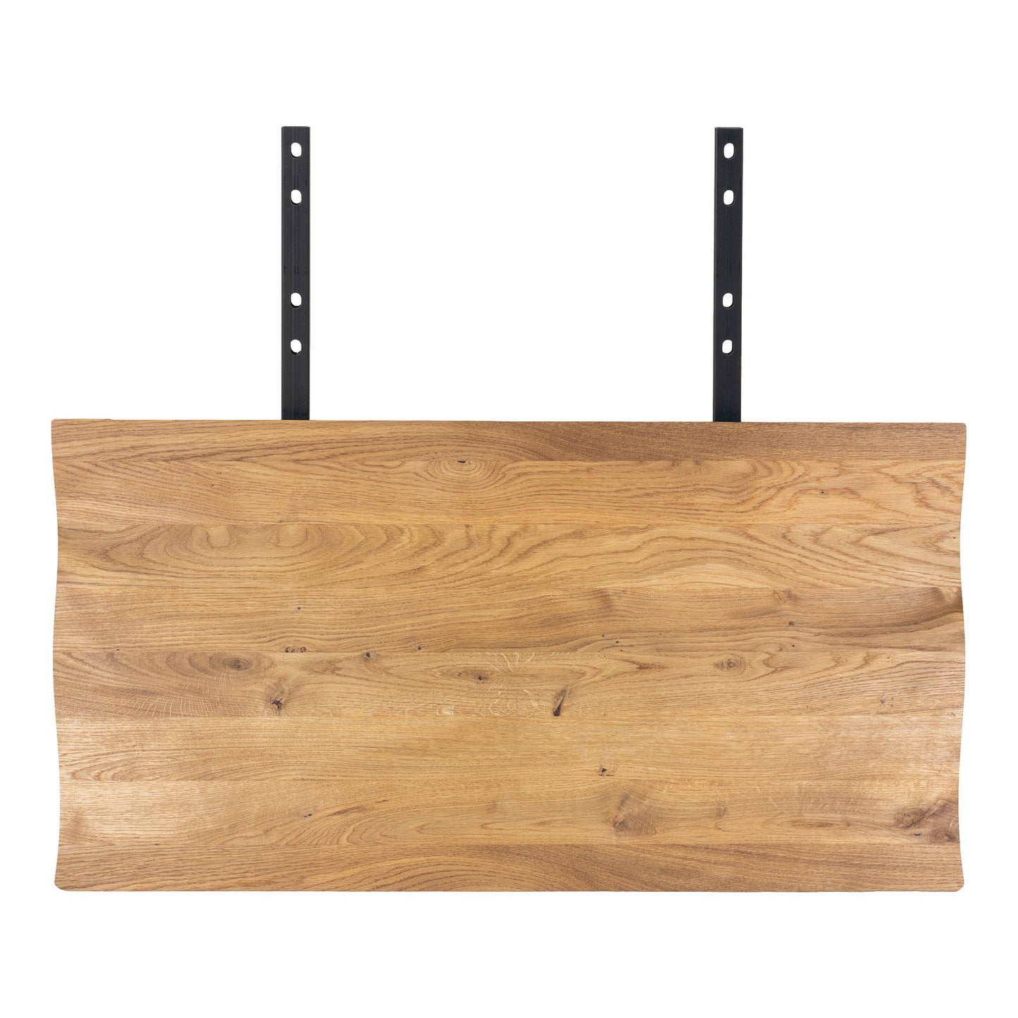 Set de doua placi de extensie cu margine ondulata, din stejar natur