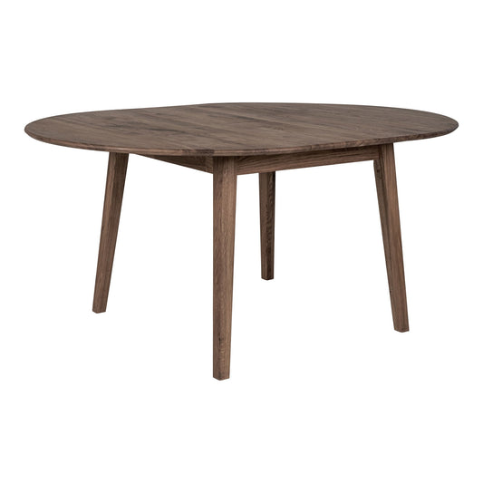 Masa de dining din stejar afuamt, cu placa de extensie incorporata tip fluture