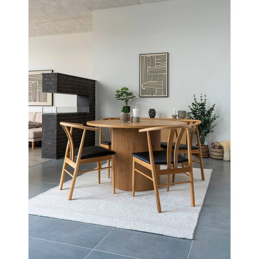 Masa de dining natur, in living