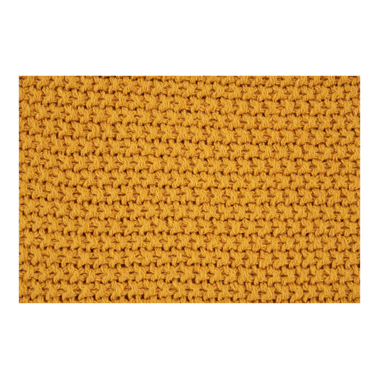 Pled din bumbac reciclat, ocru