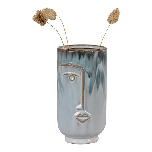 Vaza din ceramica albastra
