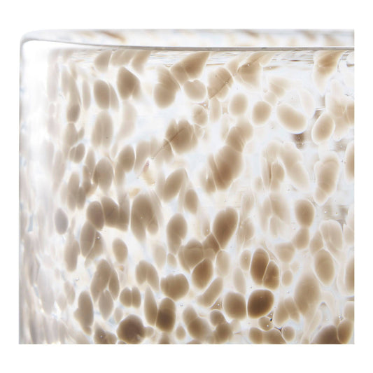 Suport pentru lumanare din sticla, maro