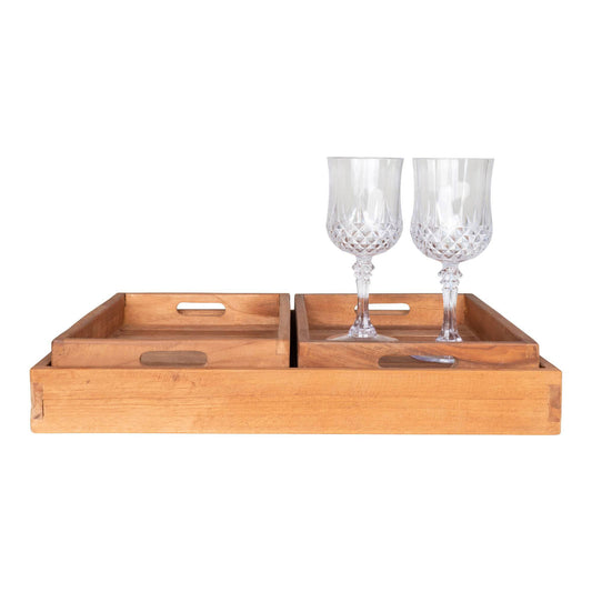Tava din tec, natur set de 3
