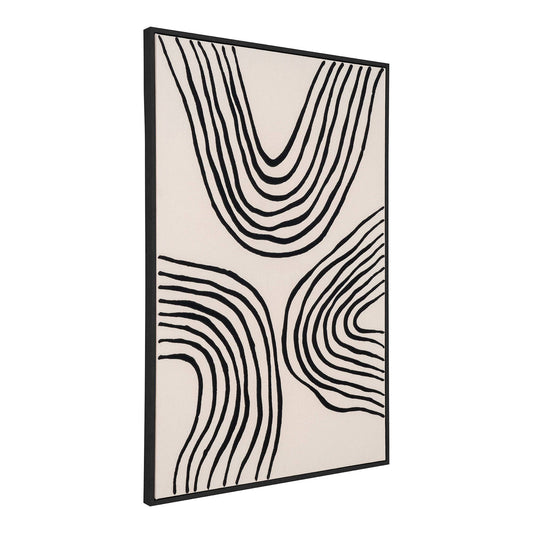 Print pe panza, canvas, negru/bej