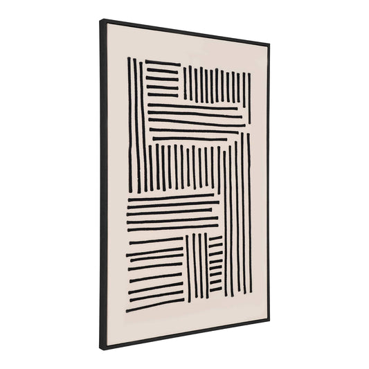 Print pe panza, canvas, negru/bej