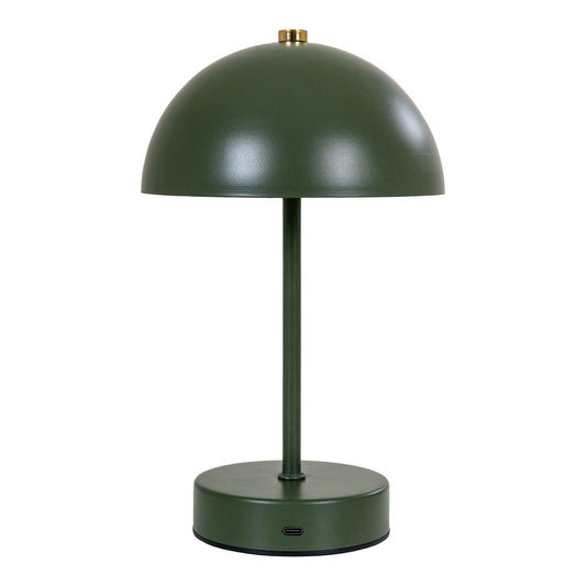 Veioza reincarcabila metalica, verde/alama