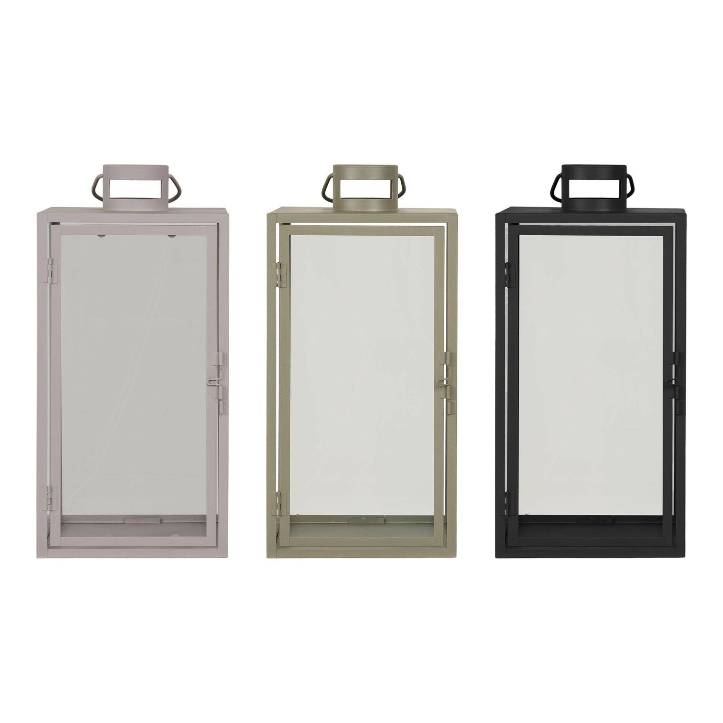 Display felinar negru, bej, verde, set de 36