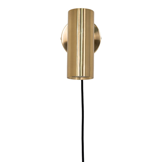 Aplica de perete metalica, cu aspect de alama