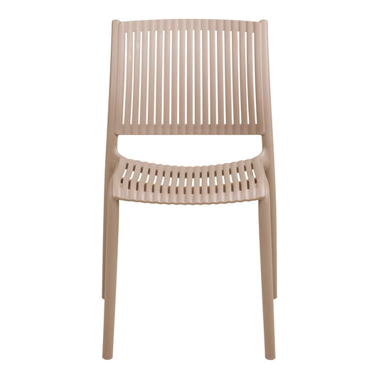 Scaun de dining, polipropilena, stivuibil, taupe