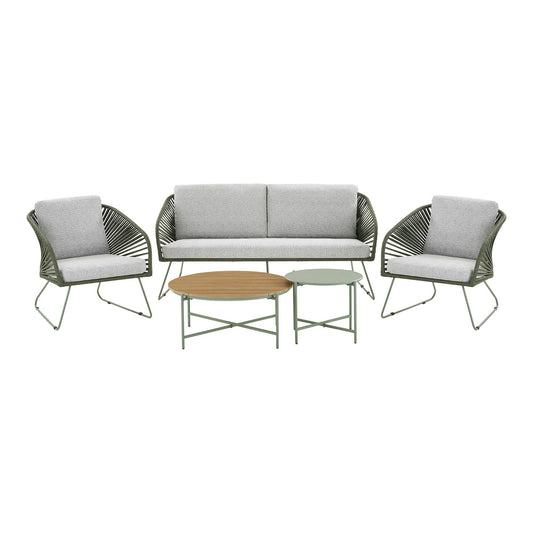 Novella Set lounge, otel, gri, verde, incl. perne