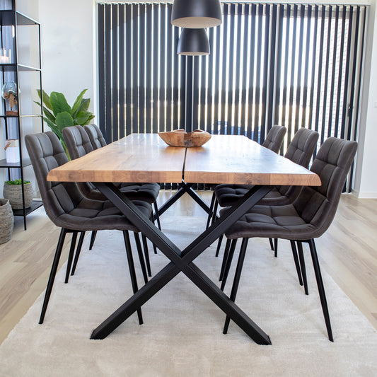 set masa de dining si 6 scaune de dining