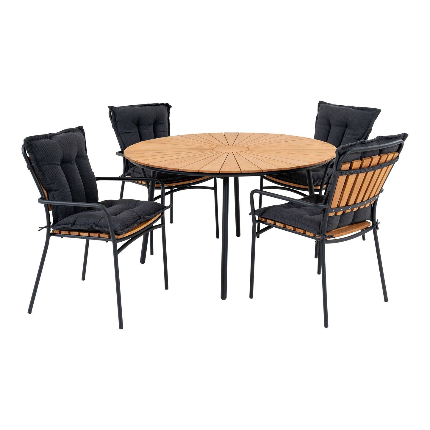set pentru gradina cu masa de dining si 4 scaune de dining