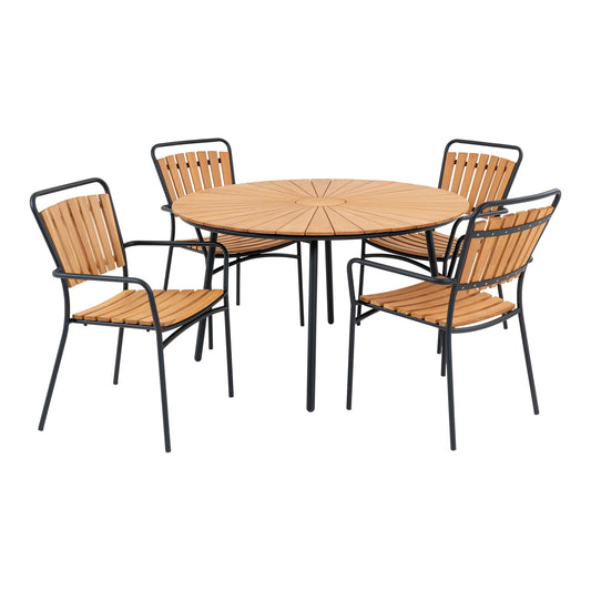 set pentru gradina cu masa de dining si 4 scaune de dining