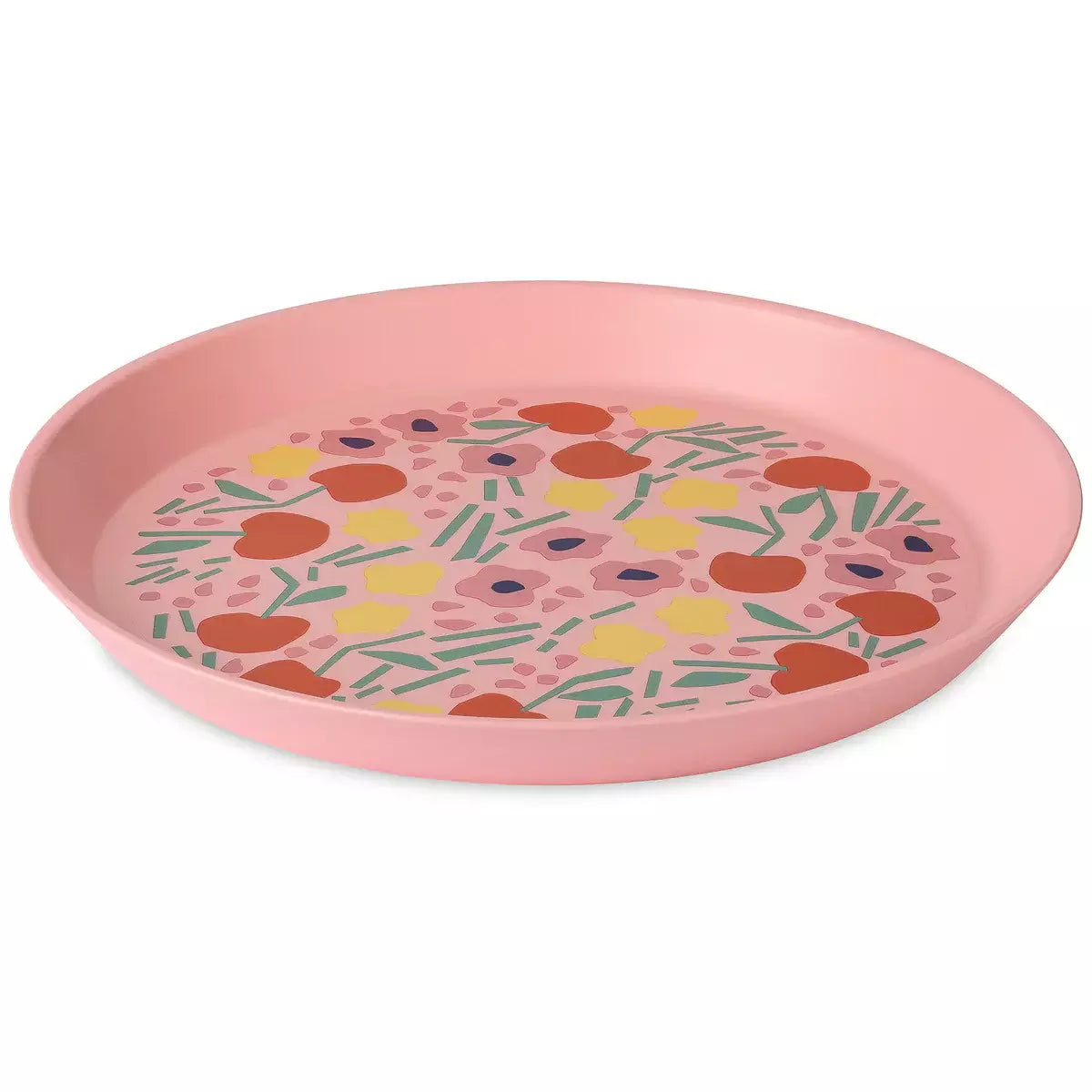 Farfurie Nora 205 mm cu imprimeu floral, pe fundal alb