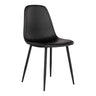 Scaun de dining Stockholm din piele ecologica neagra