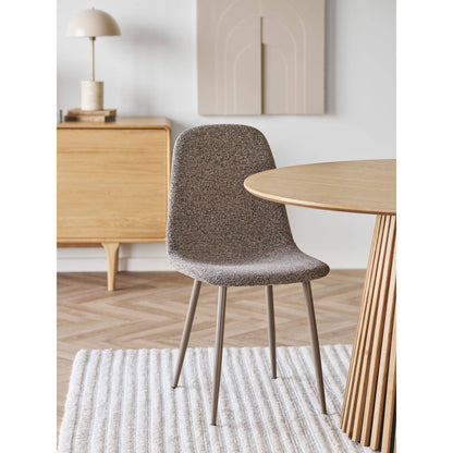  Scaun de dining, maro deschis, picioare de culoare maro deschis - living modern