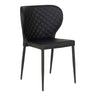 Scaun de dining Pisa din piele PU negru