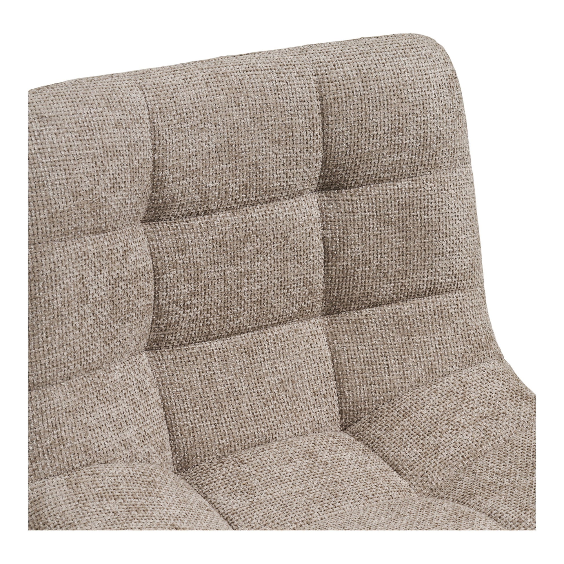 Scaun de bar, gri, cu picioare negre, detaliu sezut