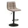 Scaun de bar Middelfart gri, picioare negre