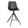 Scaun de bar Monaco din piele ecologica neagra