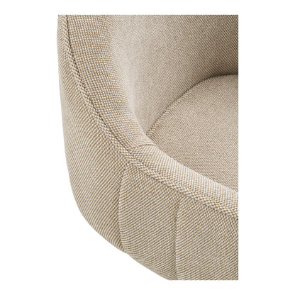 Scaun de dining rotativ, gri deschis, picioare negre, detaliu sezut