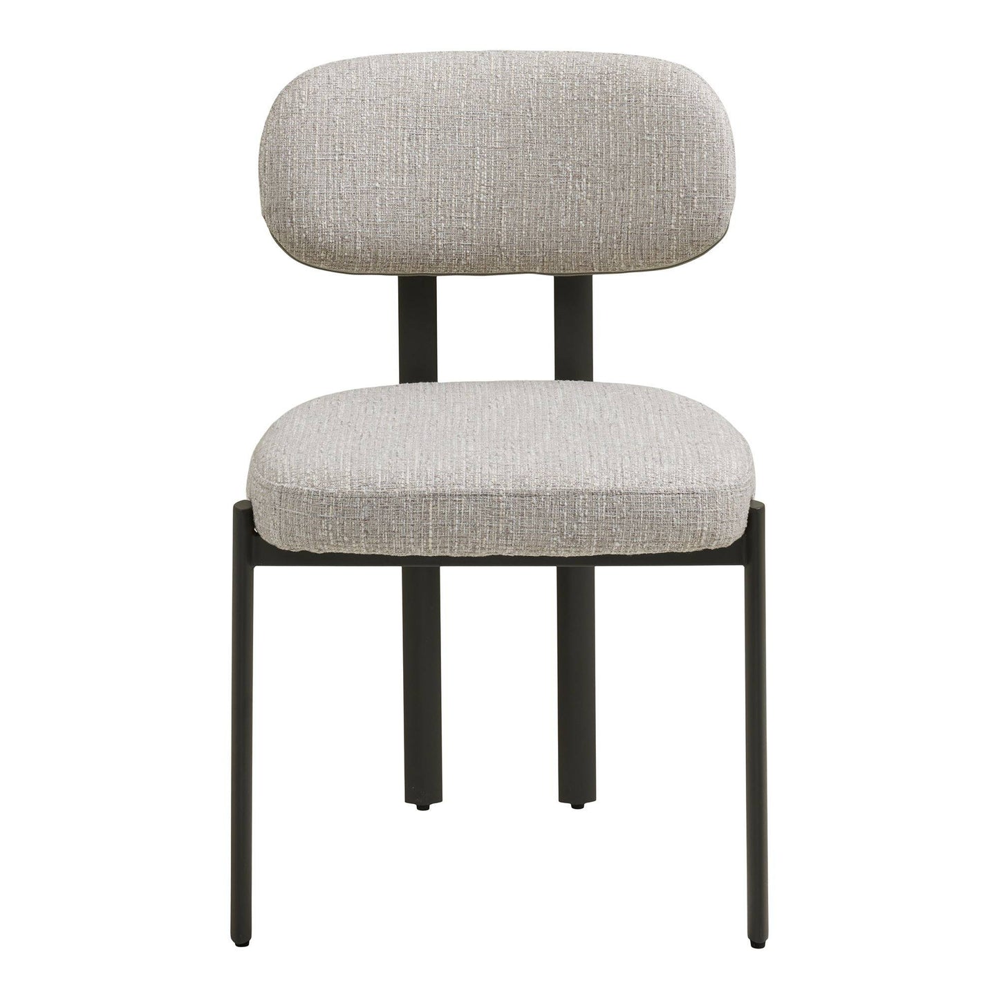 Scaun de dining gri deschis, picioare gri