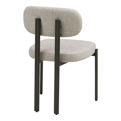 Scaun de dining gri deschis, picioare gri