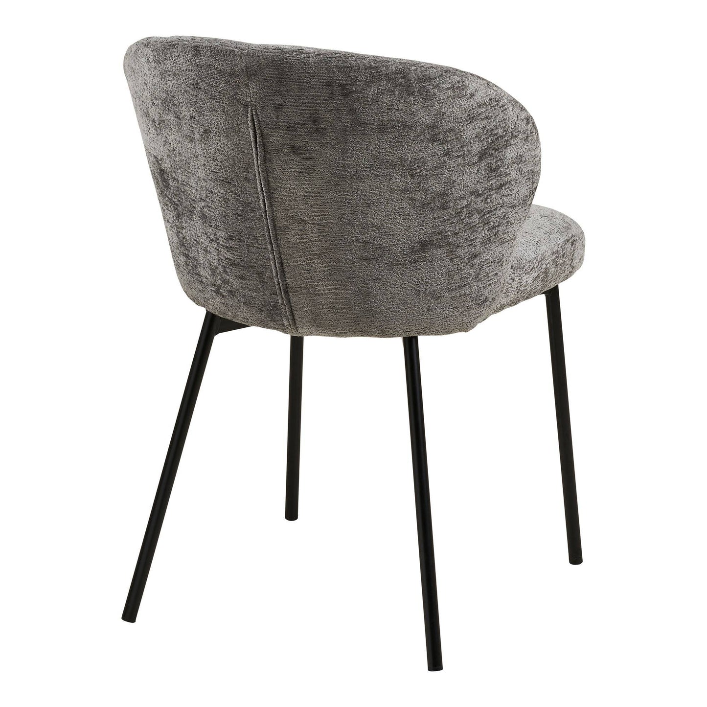 Scaun de dining gri, picioare negre
