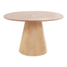 Bolton Masa de dining din furnir de frasin, natur, ø120x76 cm
