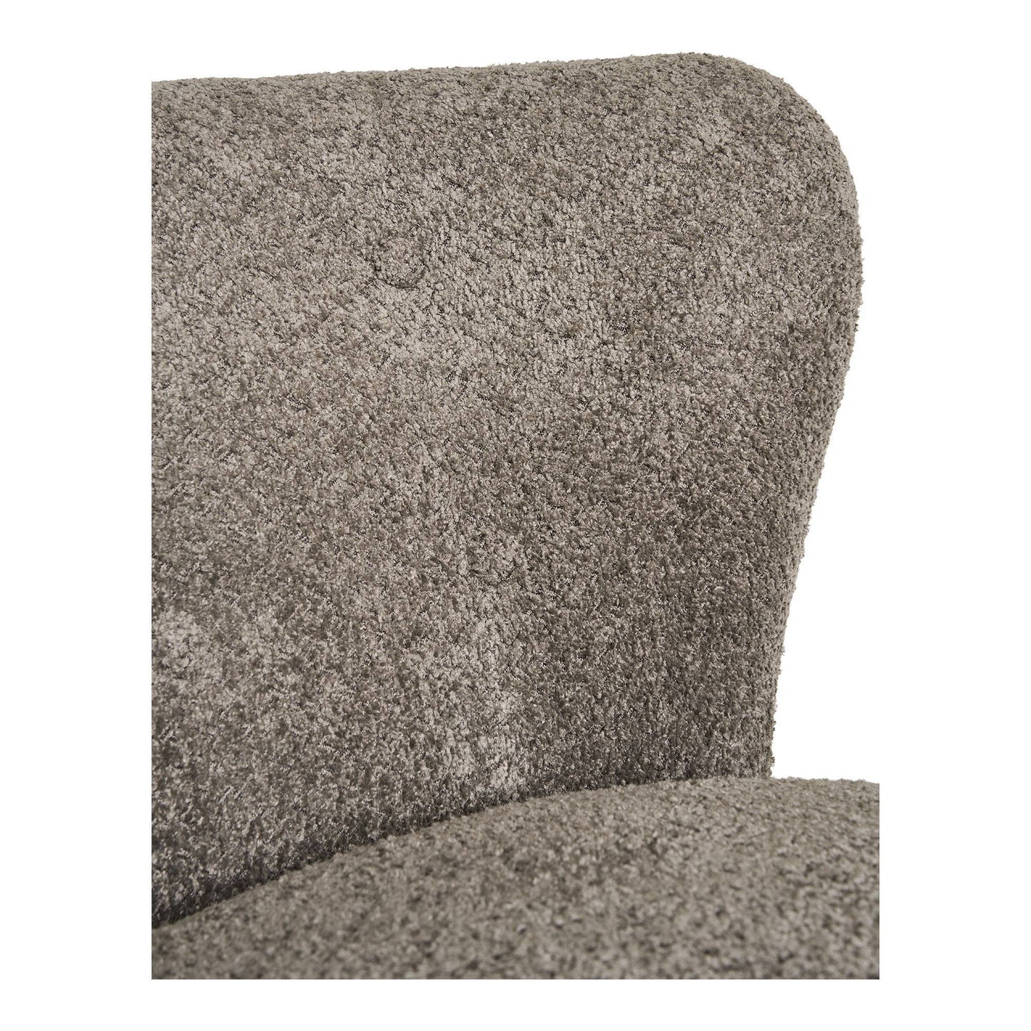 Fotoliu din material bouclé, maro/negru