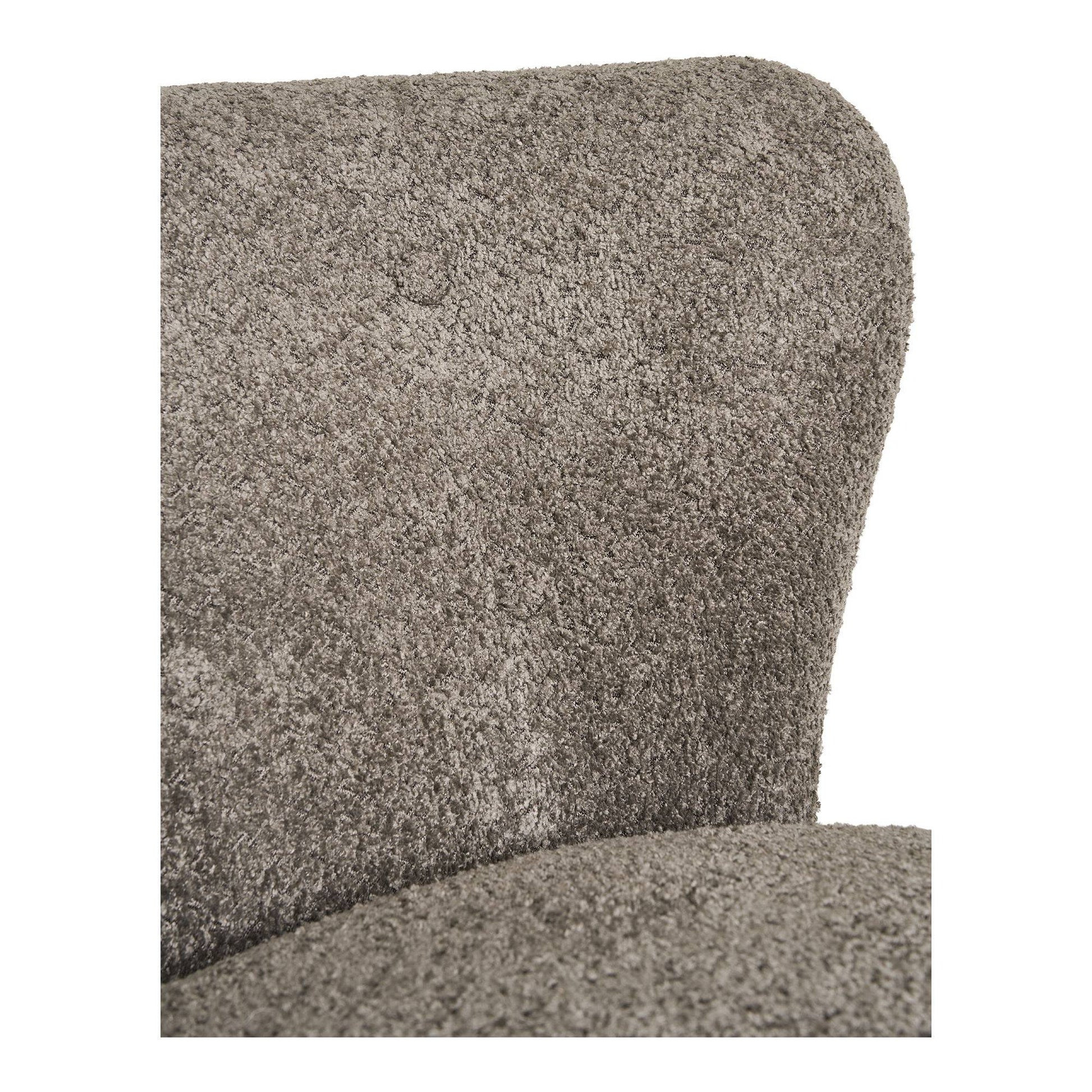 Fotoliu din material bouclé, maro/negru