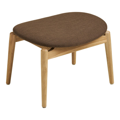 Set fotoliu si taburet, natur/maro, detaliu