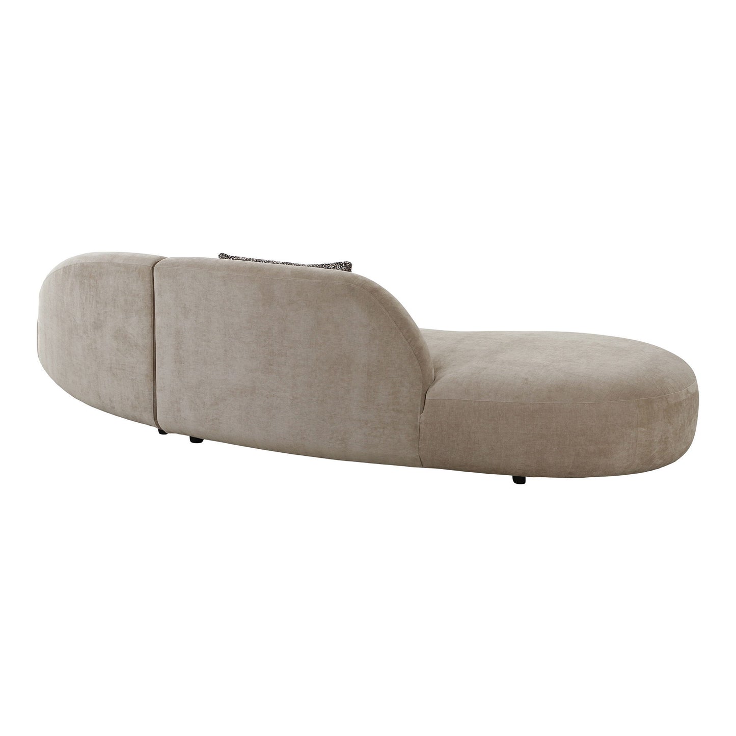 Canapea cu 2 perne, chenille, natur