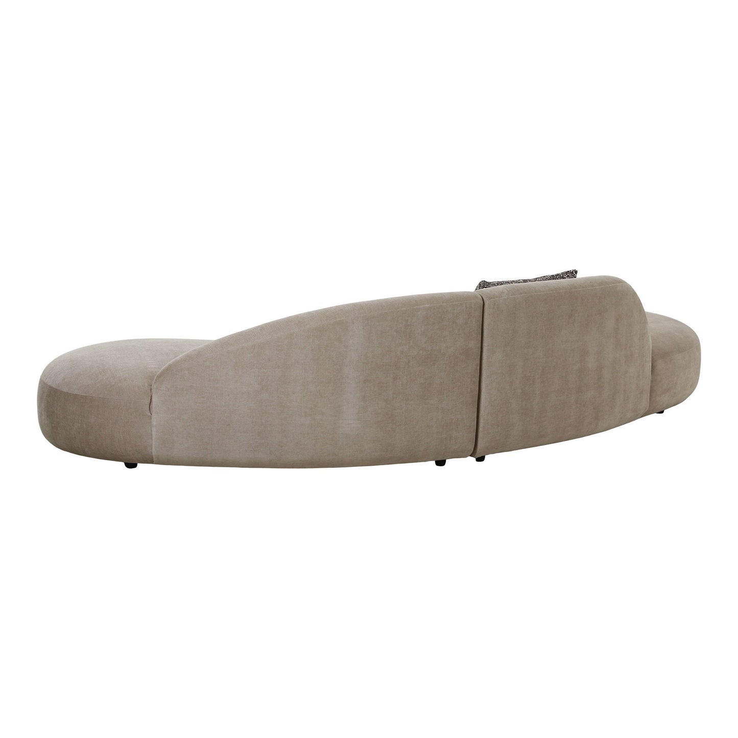 Canapea cu 2 perne, chenille, natur