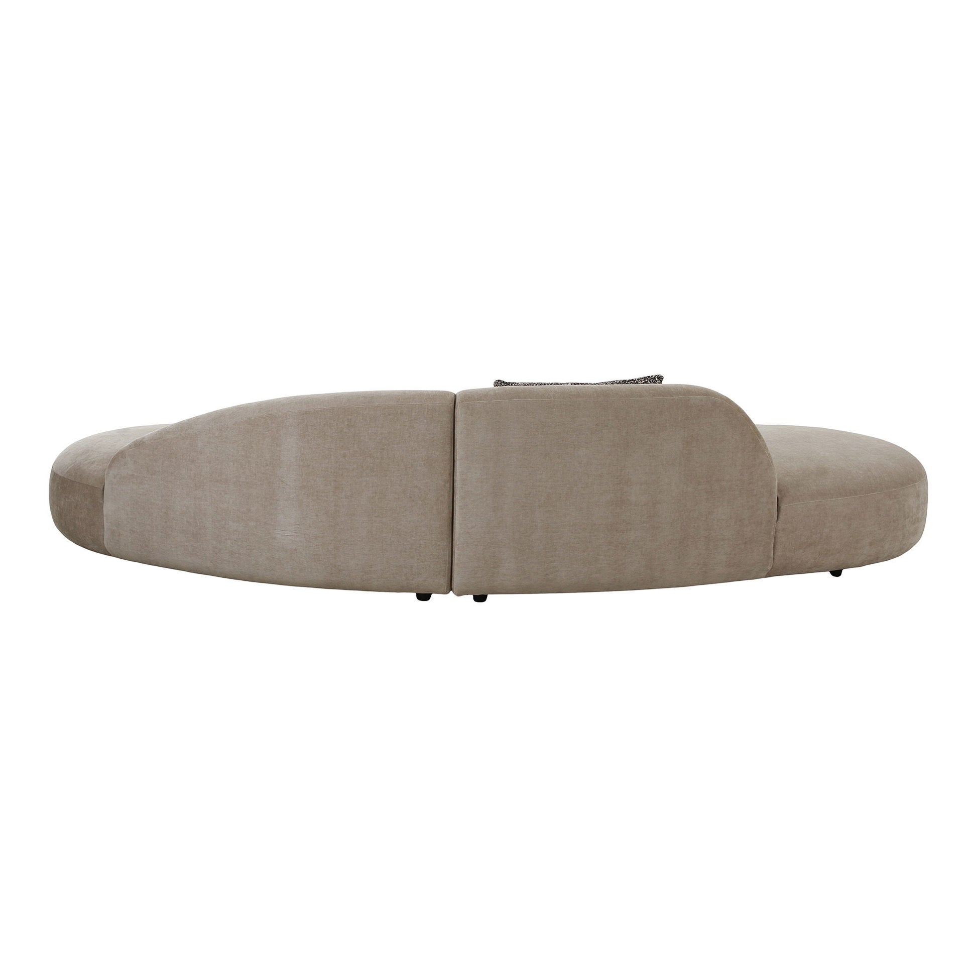 Canapea cu 2 perne, chenille, natur