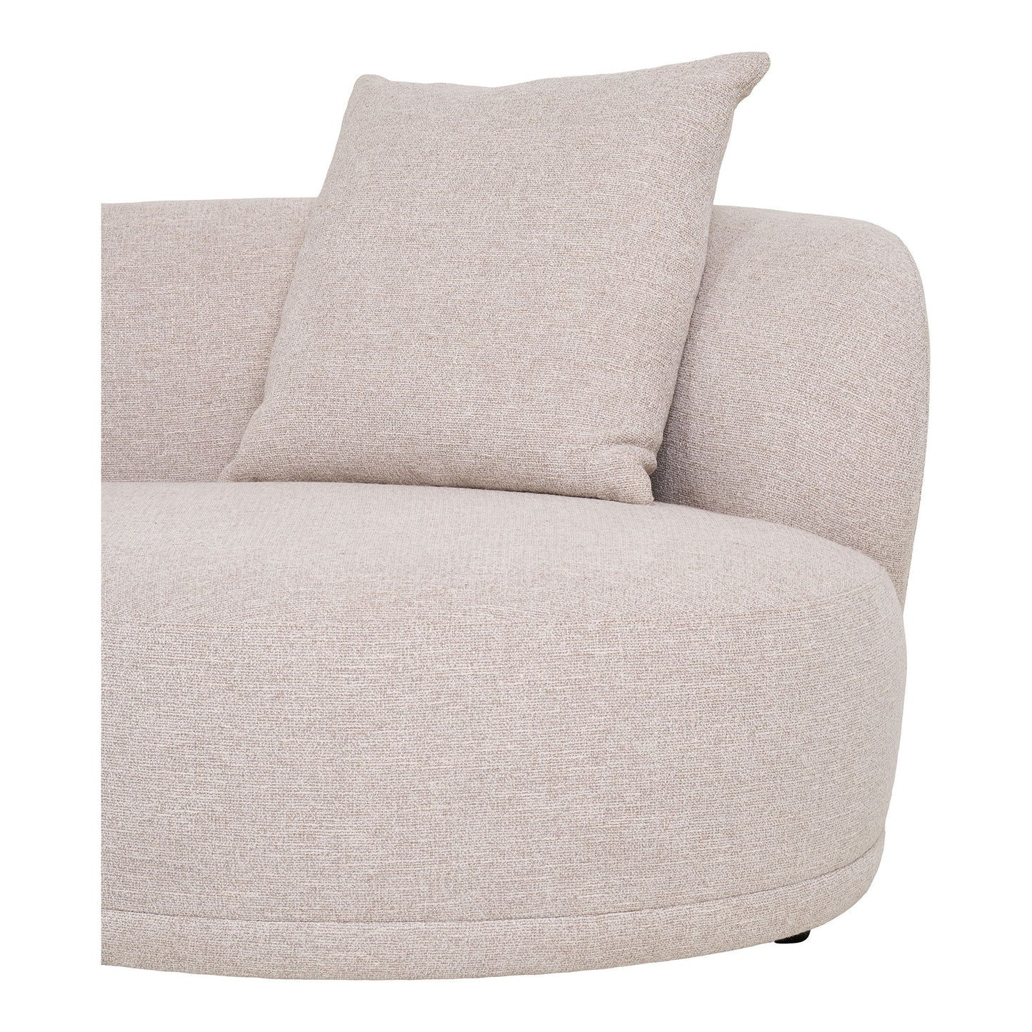 Canapea lounge cu 2 perne, orientare stanga, natur