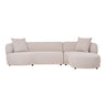 Canapea lounge  Kingston cu 2 perne, orientare dreapta, natur