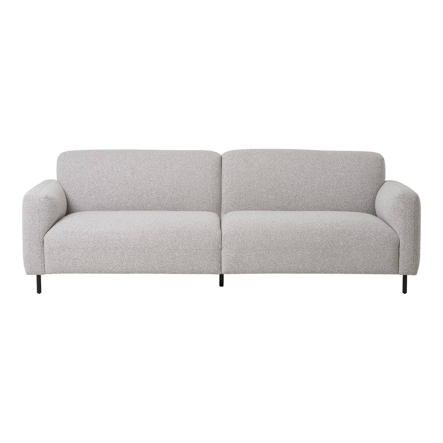 Canapea cu 3 locuri, bouclé, gri deschis