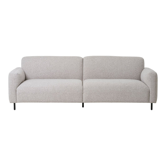 Canapea cu 3 locuri, bouclé, gri deschis