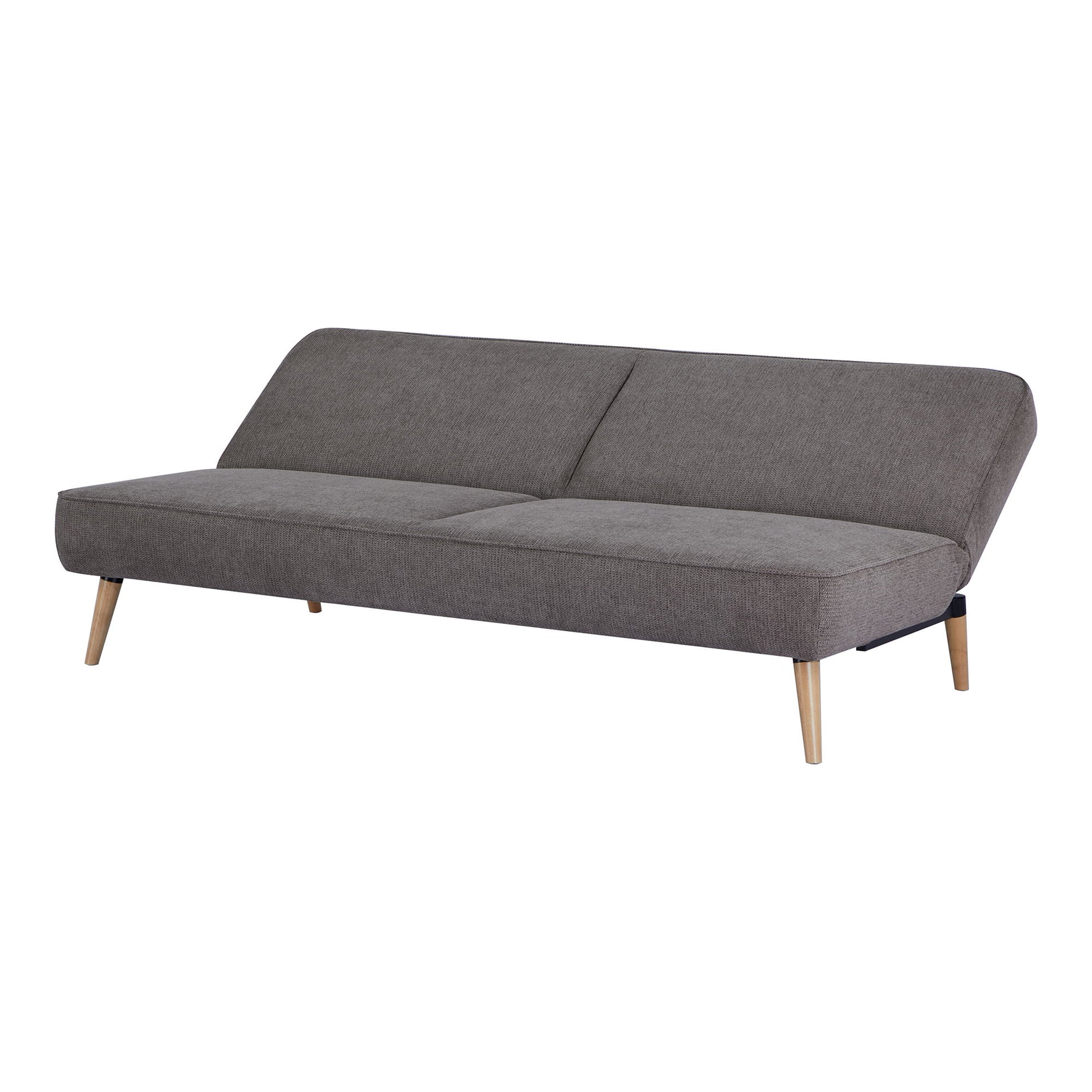 Canapea extensibila, maro, picioare natur