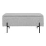 Banca Watford  cu spatiu depozitare, gri deschis  95x36,5x43 cm