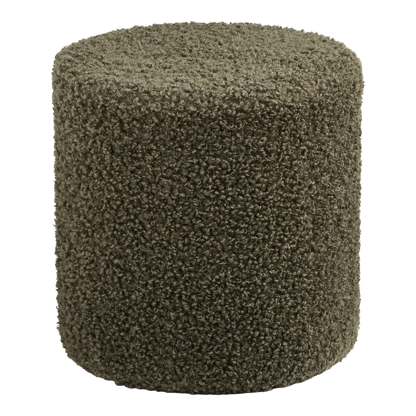 Taburet din teddy, verde 