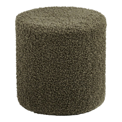 Taburet din teddy, verde 