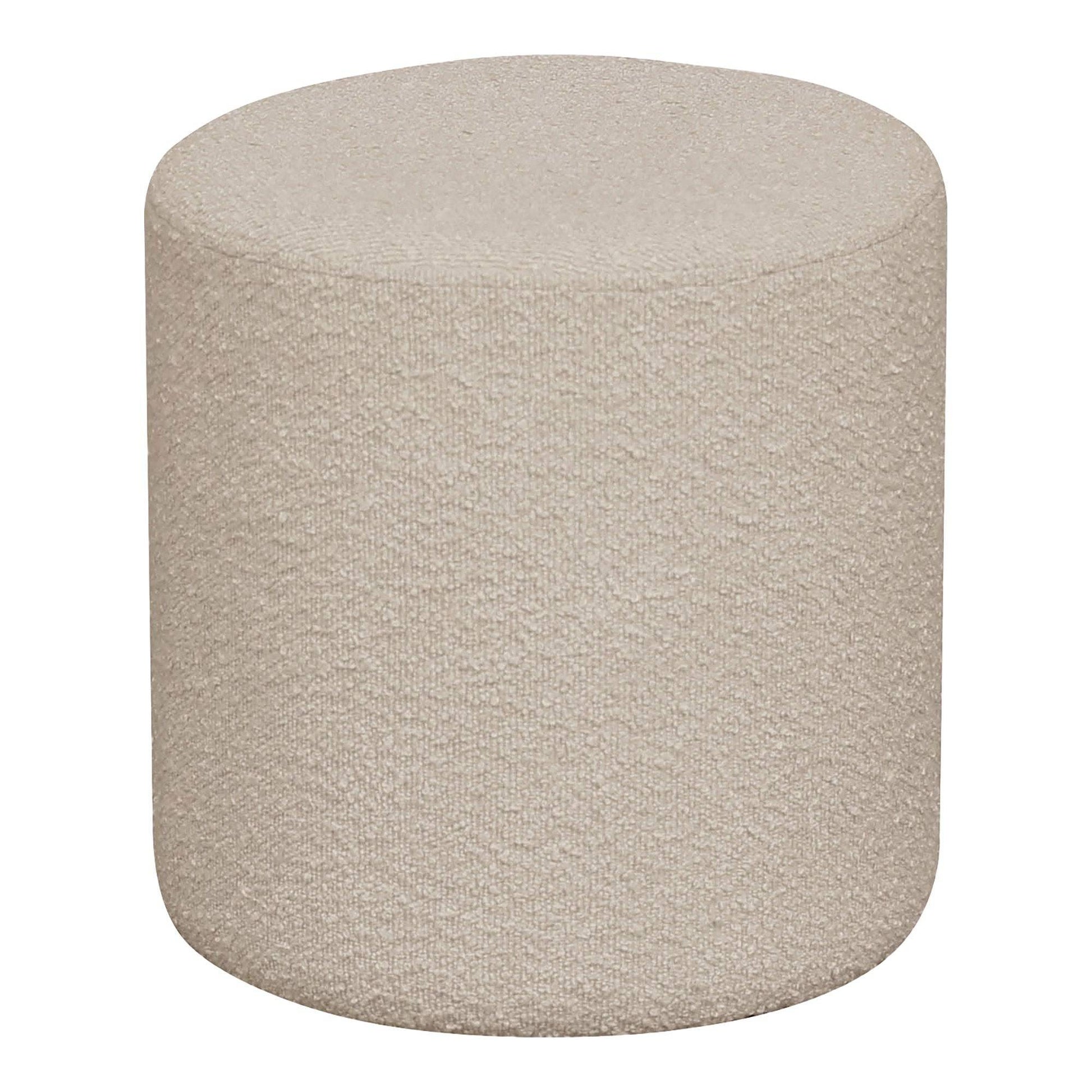 taburet din material bouclé, bej 