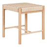 Taburet Abano cu sezut din plop, natur 42x42x46,5 cm