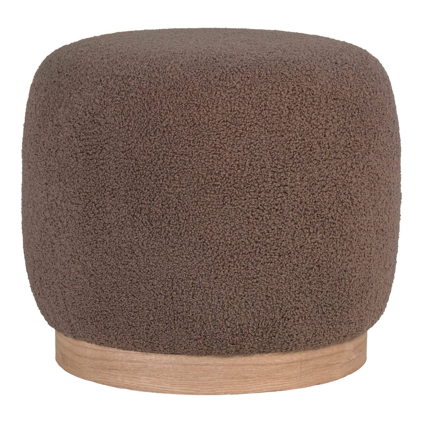 taburet cu tapiterie teddy, maro