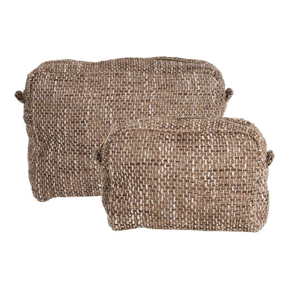 Genti de toaleta, maro mix, set de 2